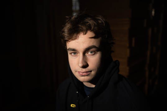 Felix Unger Sörum of the Swedish under-20 national ice