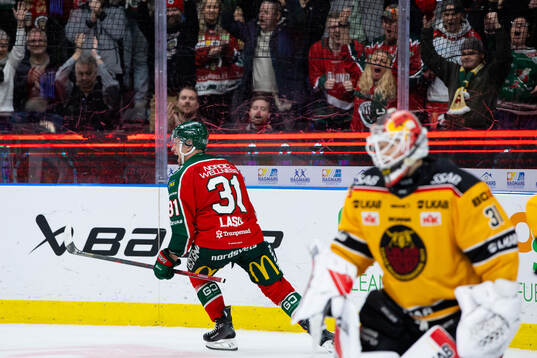 Frölundas Nicklas Lasu jublar