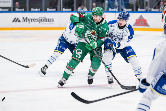 Rögles Brady Ferguson och Leksands Martin Karlsson