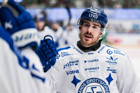 Leksands Matt Caito jublar
