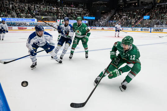 Leksands Max Veronneau och Rögles Brady Ferguson