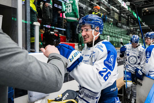 Leksands Patrik Norén jublar