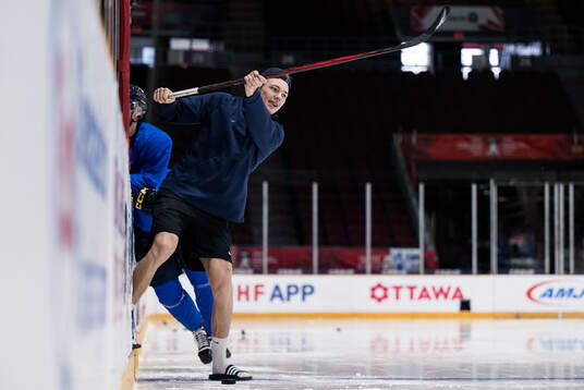 Anton Wahlberg of Sweden at a practice session