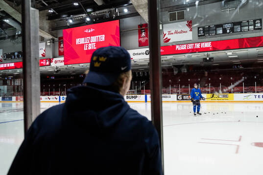 Anton Wahlberg and Noel Nordh of Sweden at a practice