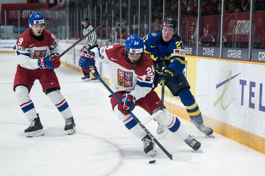 Adam Novotny of Czech Republic and David Granberg of Sweden