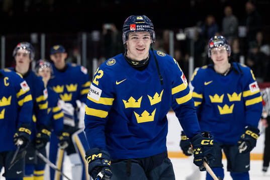 Anton Wahlberg of Sweden celebrates