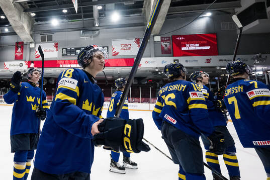 Victor Eklund of Sweden celebrates