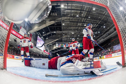 during the 2025 IIHF World Junior Championship game between