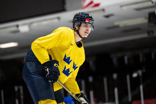Axel Hurtig of Sweden at a practice session