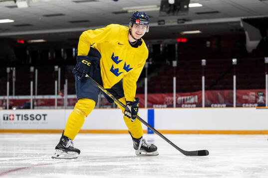 Axel Hurtig of Sweden at a practice session