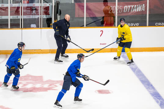 Felix Nilsson, Noel Nordh, assistant coach Nicklas