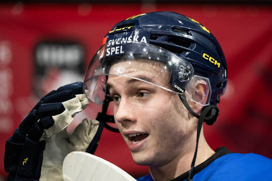 Felix Nilsson of Sweden is interviewed
