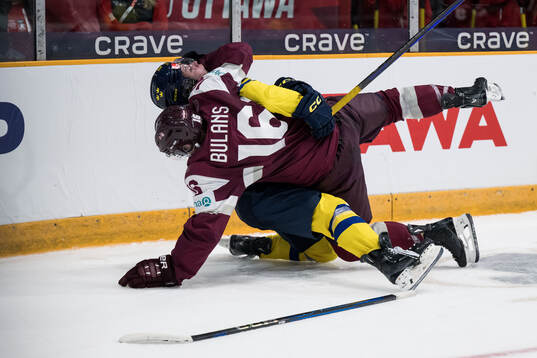 Isac Hedqvist of Sweden and Peteris Bulans of Latvia