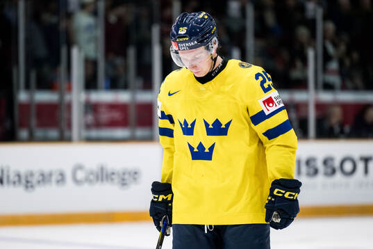 Otto Stenberg of Sweden looks dejected
