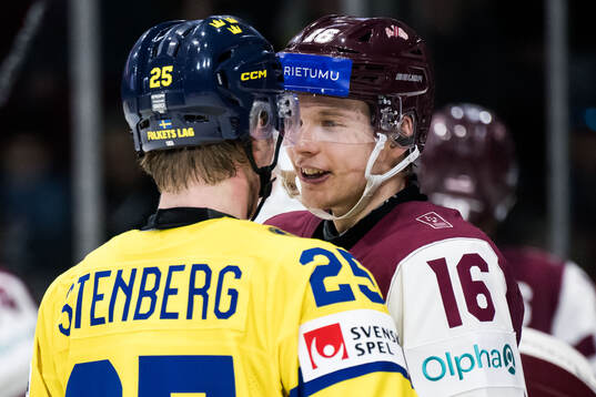 Otto Stenberg of Sweden and Peteris Bulans of Latvia