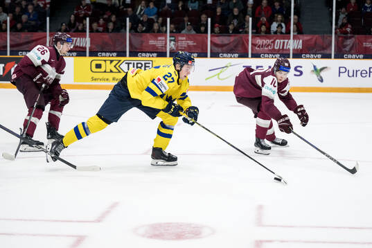 David Granberg of Sweden and Harijs Cjunkis of Latvia