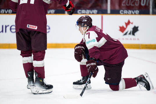 Davids Livsics of Latvia looks dejected