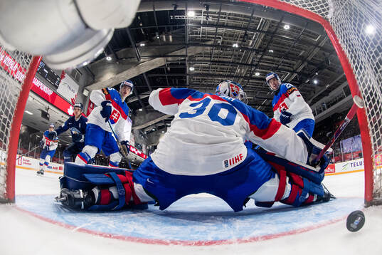 Richard Baran and Tomas Kralovic of Slovakia see Rasmus