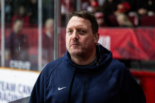 Equipment manager Daniel Nilsson of Sweden