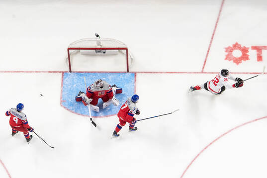 Vojtech Husinecky, goaltender Michael Hrabal and Jakub