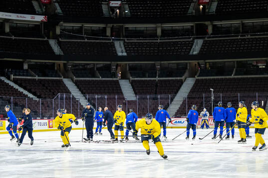Axel Sandin-Pellikka of Sweden at a practice session