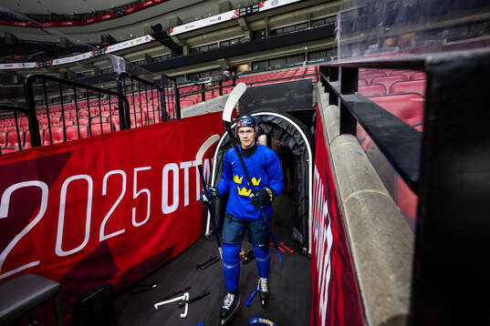 Herman Träff of Sweden at a practice session