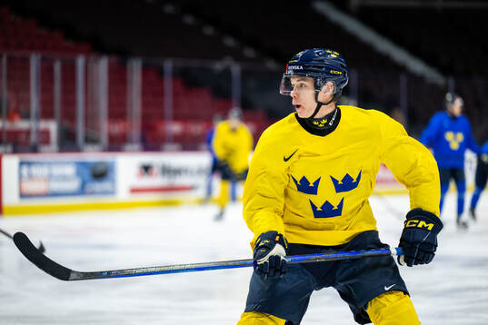 Wilhelm Hallquist of Sweden at a practice session