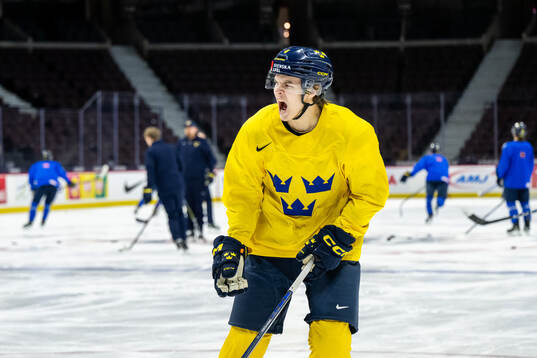 Axel Sandin-Pellikka of Sweden at a practice session