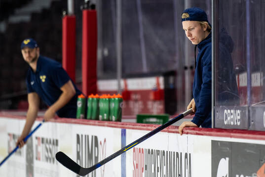 Otto Stenberg of Sweden at a practice session