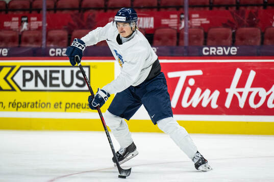 Kalle Kangas of Finland at a practice session