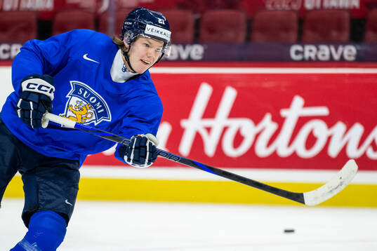 Topias Hynninen of Finland at a practice session