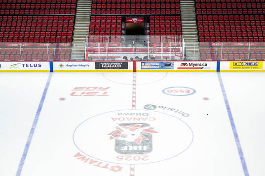Seats and rink at Canadian Tire Center