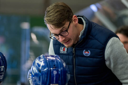 Oskarshamns assisterande tränare Albin Blomqvist