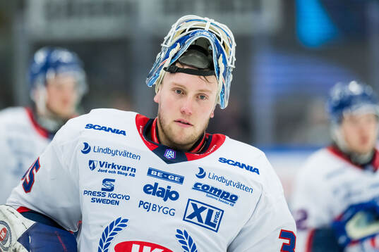 Oskarshamns målvakt Emil Kruse