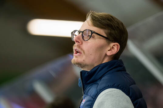 Oskarshamns assisterande tränare Albin Blomqvist
