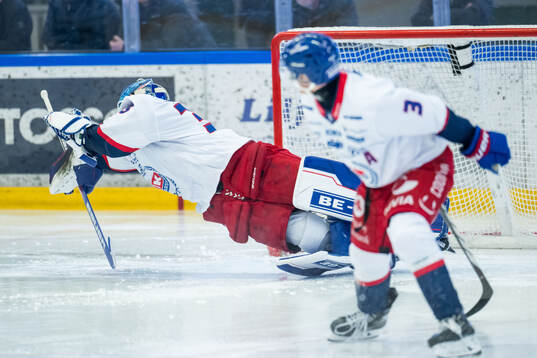 Oskarshamns målvakt Emil Kruse