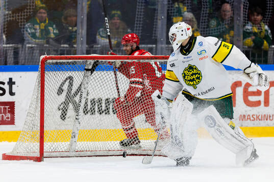 Björklövens målvakt Melwin Asp Cassåsen släpper in 2-1