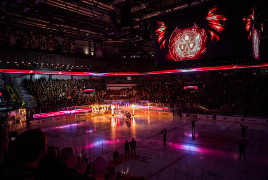 Brynäs spelare gör entré