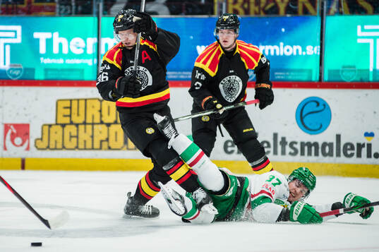 Brynäs Linus Ölund och Rögles Albin Sundsvik