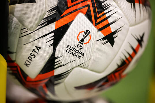 Europa League logga på en fotboll