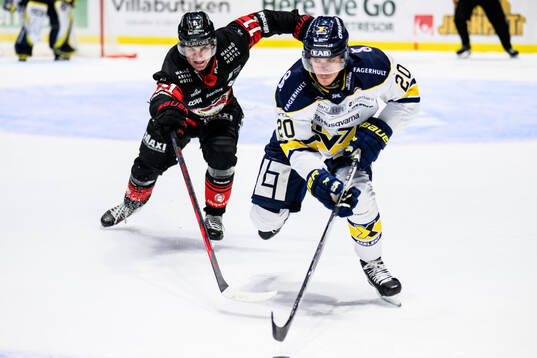 Malmö Redhawks Nikola Pasic och HV71s Andre Petersson