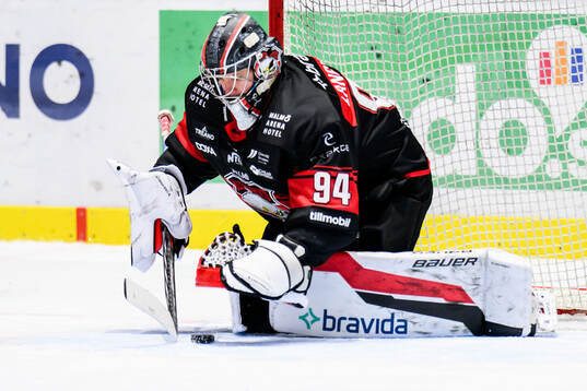 Malmö Redhawks målvakt Marek Langhamer