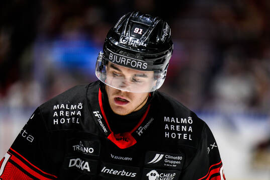 Malmö Redhawks Axel Sundberg deppar