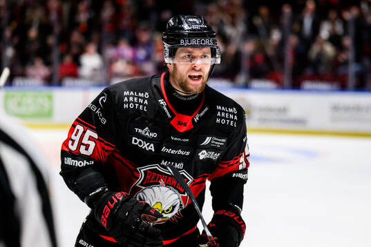 Malmö Redhawks Carl Persson jublar