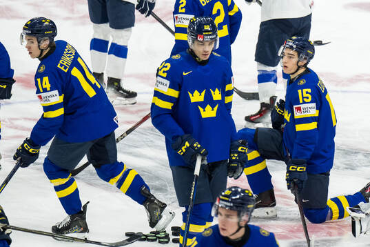 Linus Eriksson, Anton Wahlberg and David Edstrom of Sweden