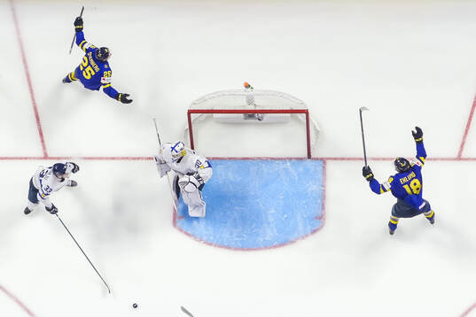Otto Stenberg of Sweden celebrates