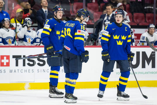 Rasmus Bergqvist, Victor Eklund and Axel Sandin-Pellikka of