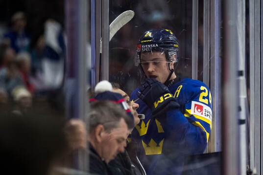 Tom Willander of Sweden  looks dejected