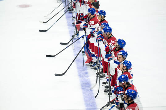 Players of Czech Republic look dejected