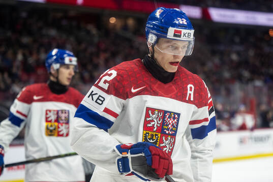 Vojtech Hradec of Czech Republic looks dejected cduring the